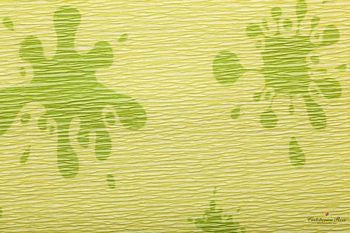 Crepe Paper roll 180 gram - 574/1 GREEN BLOT PRINT